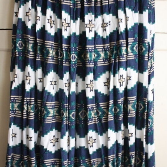 Southwestern Western Print Boho Peasant Skirt - Picture 7 of 7